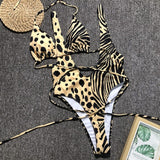 Snakeskin One Piece Swimsuit Yellow Snakeskin Swimwear Pink Snake Skin Bikini