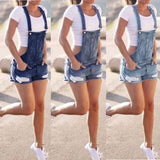 Womens Denim Jean Overalls Shorts in 3 Colors - Loving Lane Co