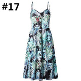 Womens Dresses Floral Maxi Spaghetti Strap Midi Dresses 16 Prints - Loving Lane Co