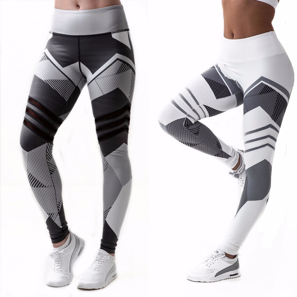 Long Yoga Pants for Women Tall Women Workout Hot Silver Print Leggings  Fitness Sport Yoga Pants plus Size Yoga Pants with Pockets 3x