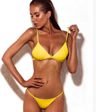 Classic Solid Color Sexy Bikini Sets Women's Swimwear