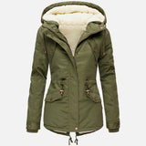 Women’s New Winter Coats Solid Color Hooded Jackets - Loving Lane Co