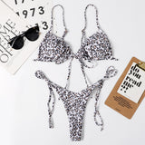 Solid Print String Tie Side Bikini Sets in 13 Colors