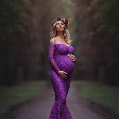 Womens Long Sleeve Strapless Off the Shoulder Maternity Dresses - Loving Lane Co