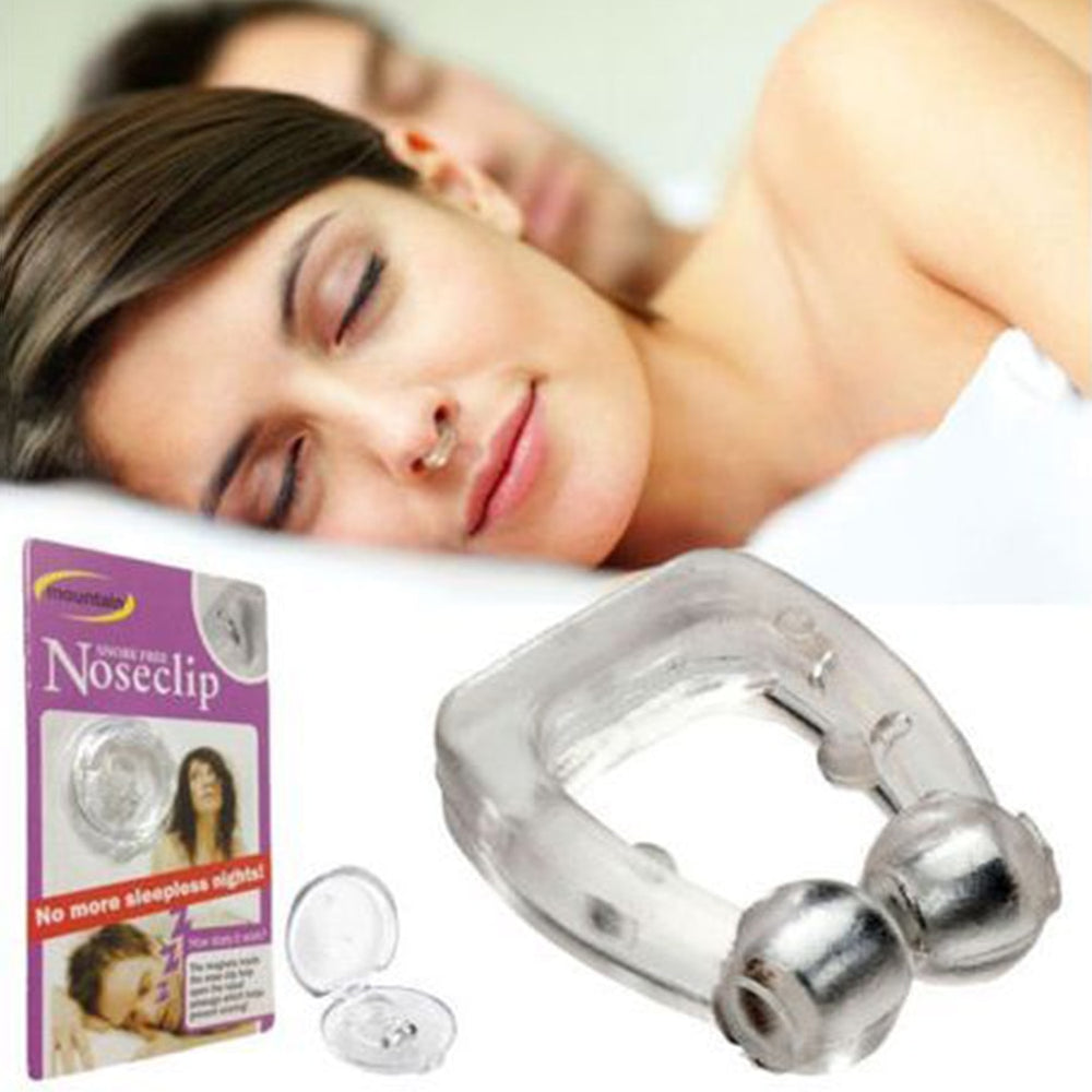 Silicone Magnetic Anti Snore Stop Snoring Nose Clip Sleeping Aid