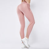 Breathable Anti Sweat Workout Leggings High Waist Womens Yoga Pants
