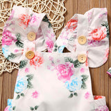 Classic Style Baby Girls Romper and Matching Headband