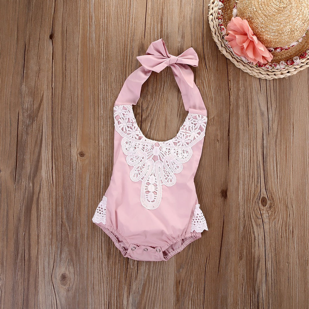 Lace Baby Girl Precious Rompers in 5 Colors