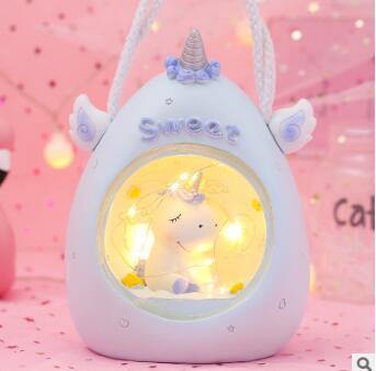 Unicorn Night Light Childrens LED Night Light Nursery Room Lamp - Loving Lane Co