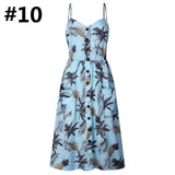 Womens Dresses Floral Maxi Spaghetti Strap Midi Dresses 16 Prints - Loving Lane Co