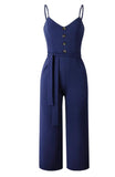 Spaghetti Strap Womens Long Jumpsuit Elegant Romper