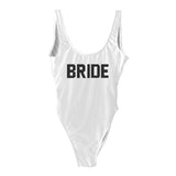 One Piece Bride Swimsuit Bachelorette Party Swimwear in 20 Colors & Styles