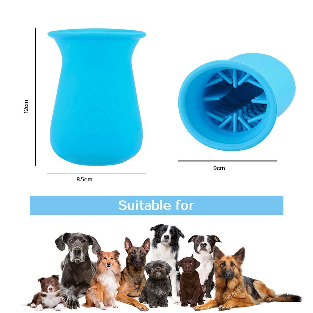 Dog Paw Cleaner Pet Foot Washer Cup Dog Paw Cleaning Brush Grooming Dirty Cat Feet Cleaning Brush