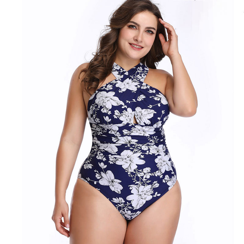 Women's One Piece Swimsuit Sexy Floral Swimwear Sizes Small to 3XL