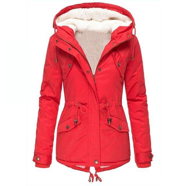 Women’s New Winter Coats Solid Color Hooded Jackets - Loving Lane Co