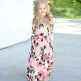 Maxi Girls Summer Dresses Kids Clothes Little Girls Long Floral Dress