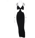 Women's Cutout Front Maxi Summer Party Dress