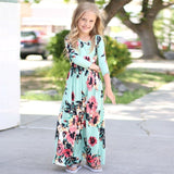 Maxi Girls Summer Dresses Kids Clothes Little Girls Long Floral Dress