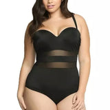 Plus Size Swimwear Womens One-Piece Swimsuit Large Bathing Suit Push Up