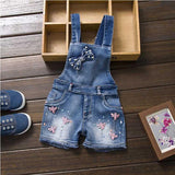 Toddler girl Overalls Jean Denim Overalls Jumpsuits