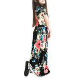 Maxi Girls Summer Dresses Kids Clothes Little Girls Long Floral Dress