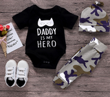 Baby Boy Infant Camo 3 Piece Kids Outfit With Hat