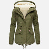 Women’s New Winter Coats Solid Color Hooded Jackets - Loving Lane Co