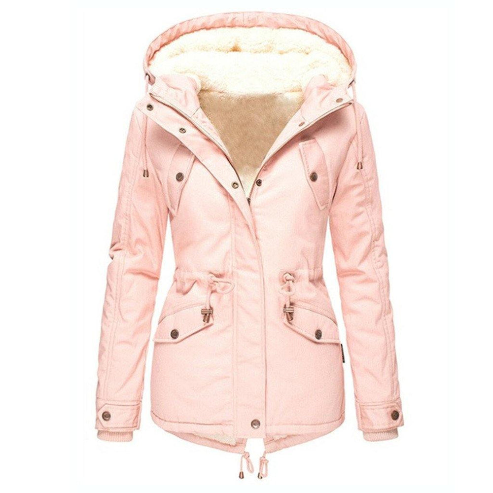 Women’s New Winter Coats Solid Color Hooded Jackets - Loving Lane Co