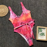 Snakeskin One Piece Swimsuit Yellow Snakeskin Swimwear Pink Snake Skin Bikini