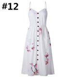 Womens Dresses Floral Maxi Spaghetti Strap Midi Dresses 16 Prints - Loving Lane Co