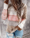 Fall Sweaters Womens Long Sleeve V Neck Casual Knitted Sweater Hoodie - Loving Lane Co