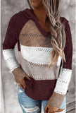 Fall Sweaters Womens Long Sleeve V Neck Casual Knitted Sweater Hoodie - Loving Lane Co