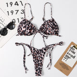Solid Print String Tie Side Bikini Sets in 13 Colors